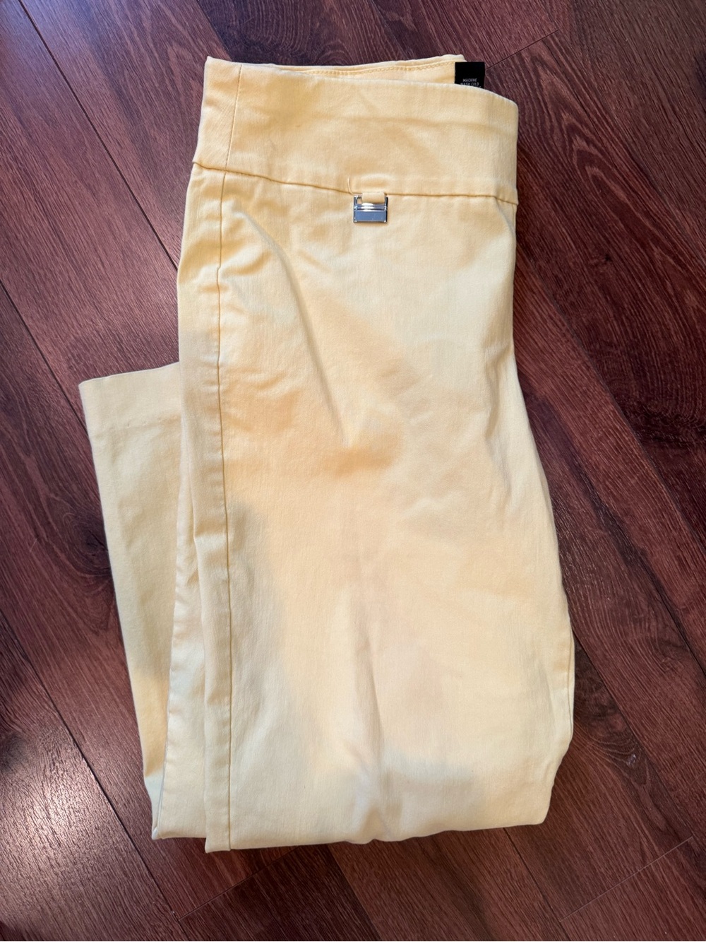Alfani Light Yellow Capri - Straight Leg